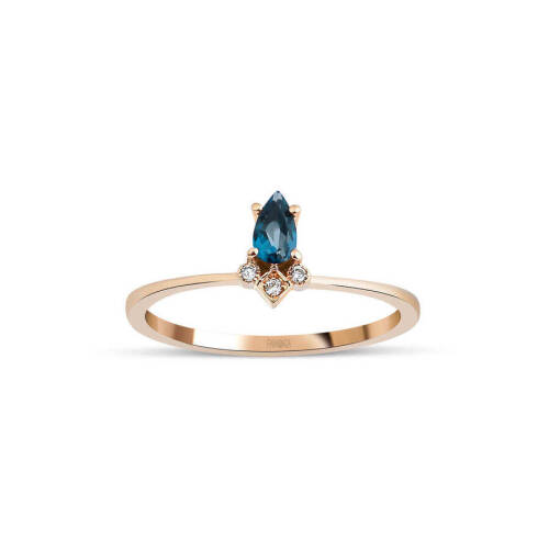 Pırlanta Renkli Yüzük - 