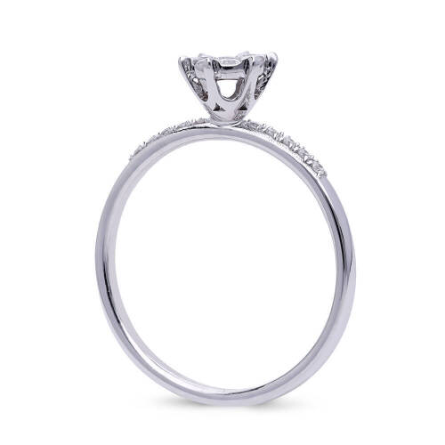 Pırlanta Taşlı Yüzük - (1)