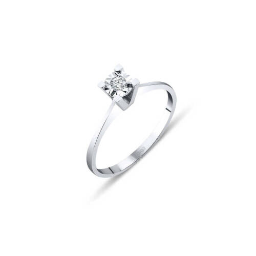 Pırlanta Tektaş Yüzük - 