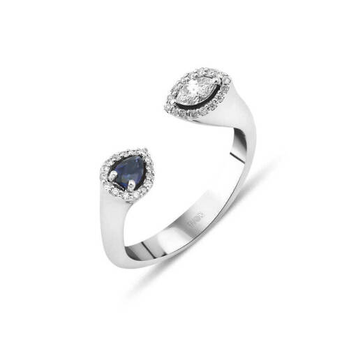 Renkli Pırlanta Yüzük - 