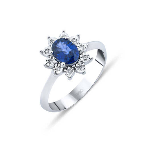 Renkli Pırlanta Yüzük - 