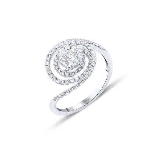 Taşlı Pırlanta Yüzük - 