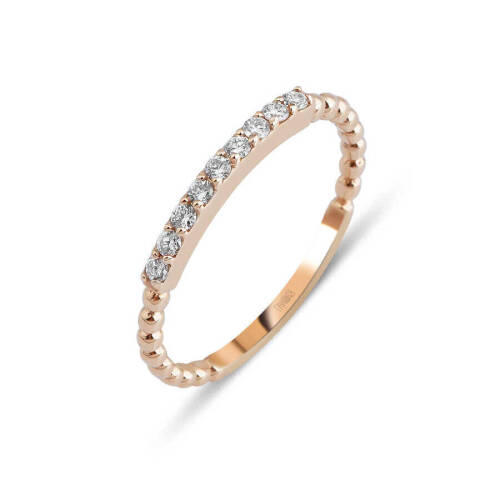 Taşlı Pırlanta Yüzük - 