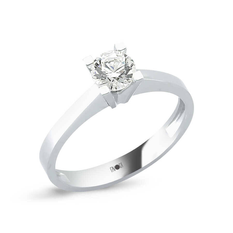 Tektaş Beyaz Altın Yüzük - 1