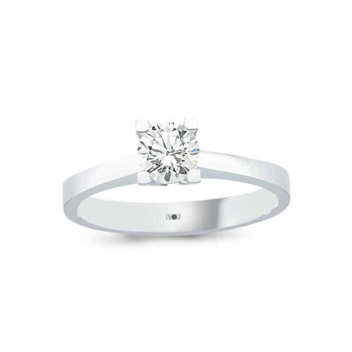 Tektaş Beyaz Altın Yüzük - (1)