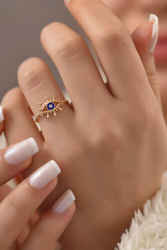 Top Top Kirpik Altın Yüzük - 