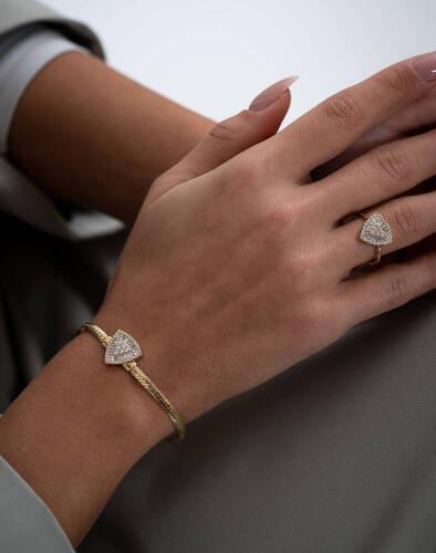 ÜÇGEN TRAPEZ YÜZÜK - 