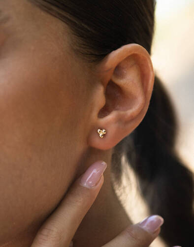 Üçlü Tohum Küpe - 