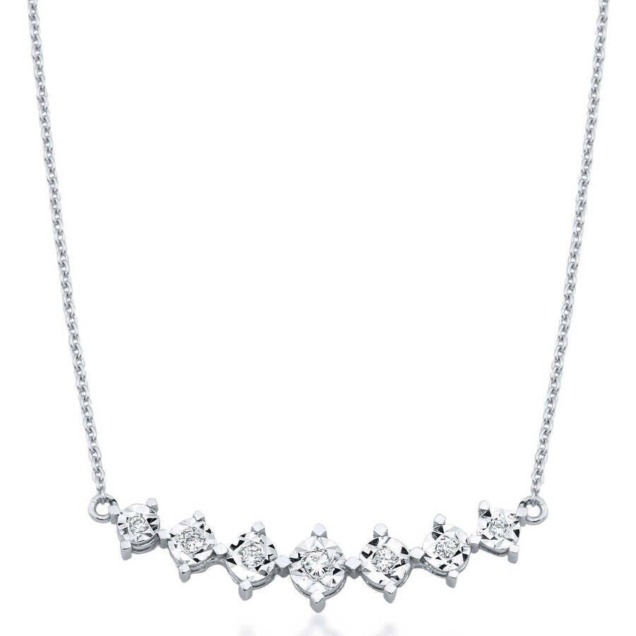 Yedi Taş Pırlanta Kolye - 1