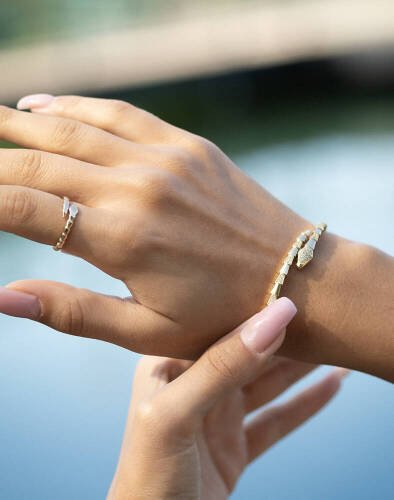 Yılan Kelepçe Bileklik - 